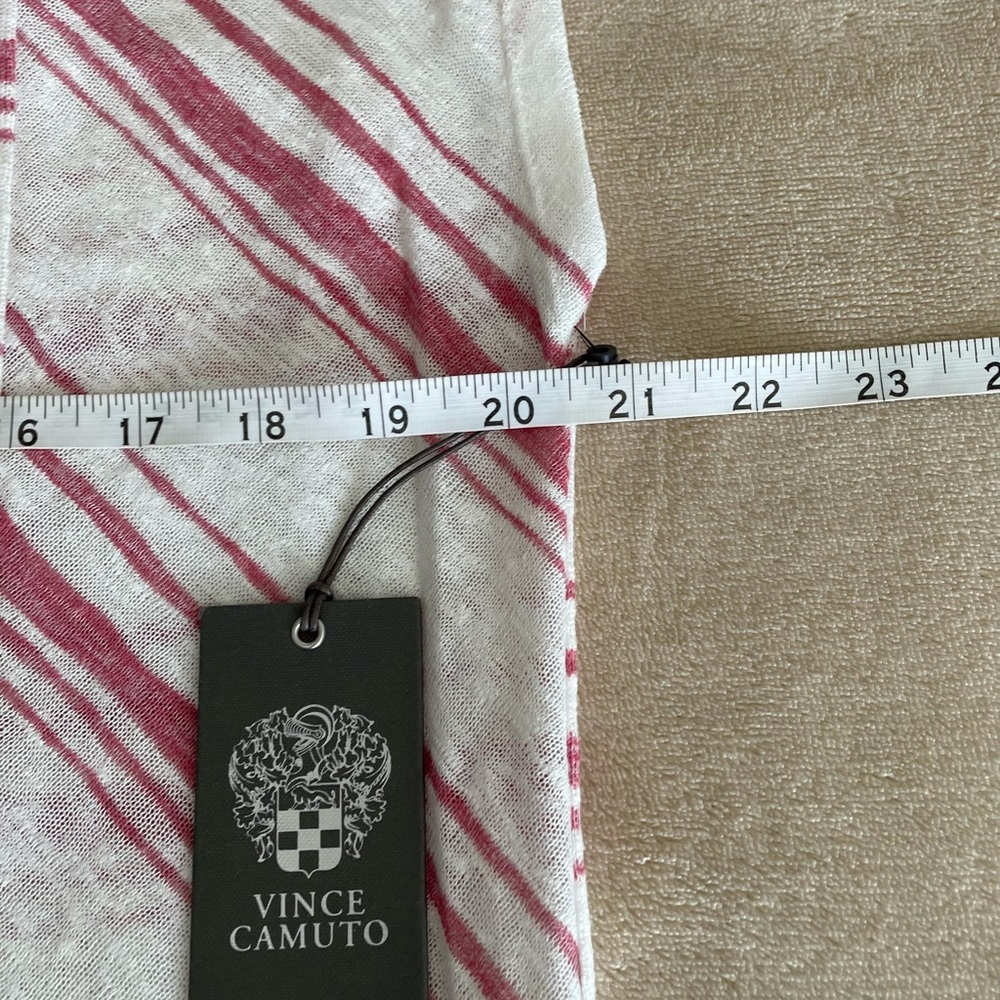 Vince Camuto Striped V-Neck Dolman Top - Size S - Picture 8 of 12